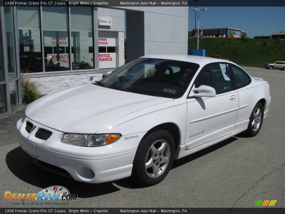 1998 Pontiac Grand Prix GT Coupe Bright White / Graphite Photo #2