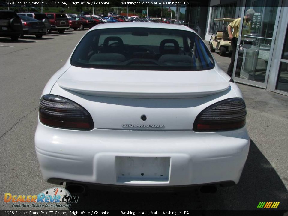 1998 Pontiac Grand Prix GT Coupe Bright White / Graphite Photo #6