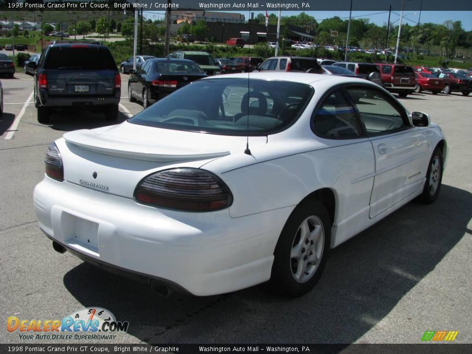 1998 Pontiac Grand Prix GT Coupe Bright White / Graphite Photo #7