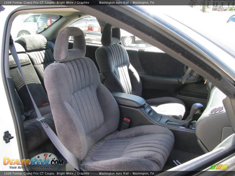 1998 Pontiac Grand Prix GT Coupe Bright White / Graphite Photo #13