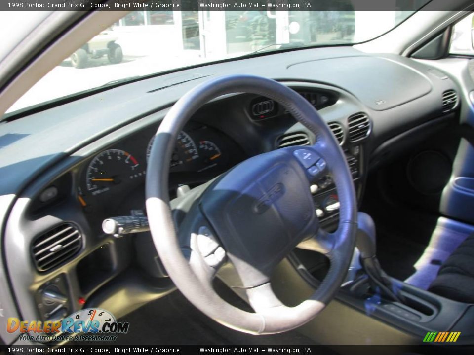 1998 Pontiac Grand Prix GT Coupe Bright White / Graphite Photo #14