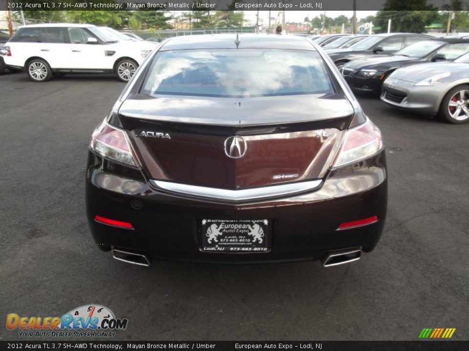2012 Acura TL 3.7 SH-AWD Technology Mayan Bronze Metallic / Umber Photo #6