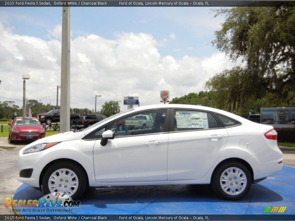 Oxford White 2015 Ford Fiesta S Sedan Photo #2