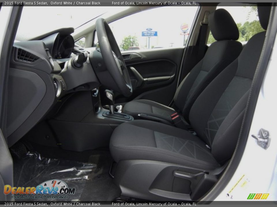 Front Seat of 2015 Ford Fiesta S Sedan Photo #6