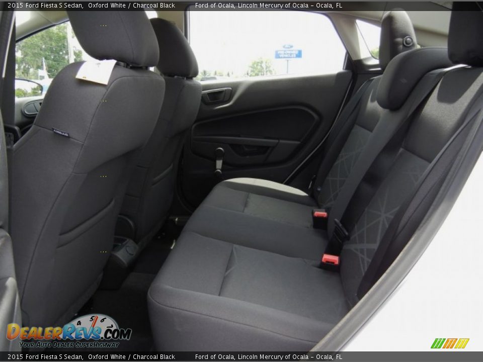 Rear Seat of 2015 Ford Fiesta S Sedan Photo #7
