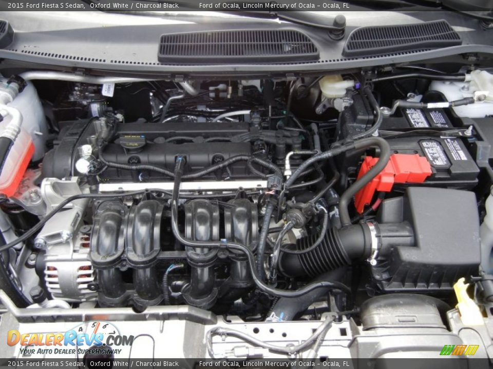 2015 Ford Fiesta S Sedan 1.6 Liter DOHC 16-Valve Ti-VCT 4 Cylinder Engine Photo #11