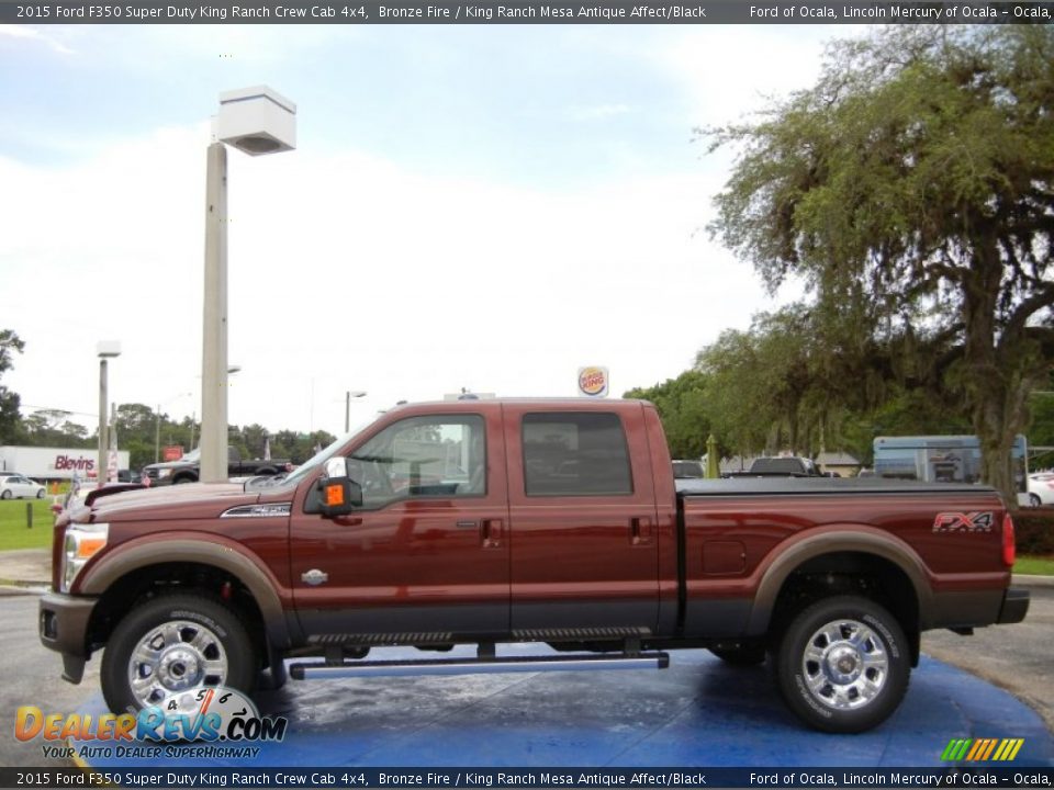 Bronze Fire 2015 Ford F350 Super Duty King Ranch Crew Cab 4x4 Photo #2