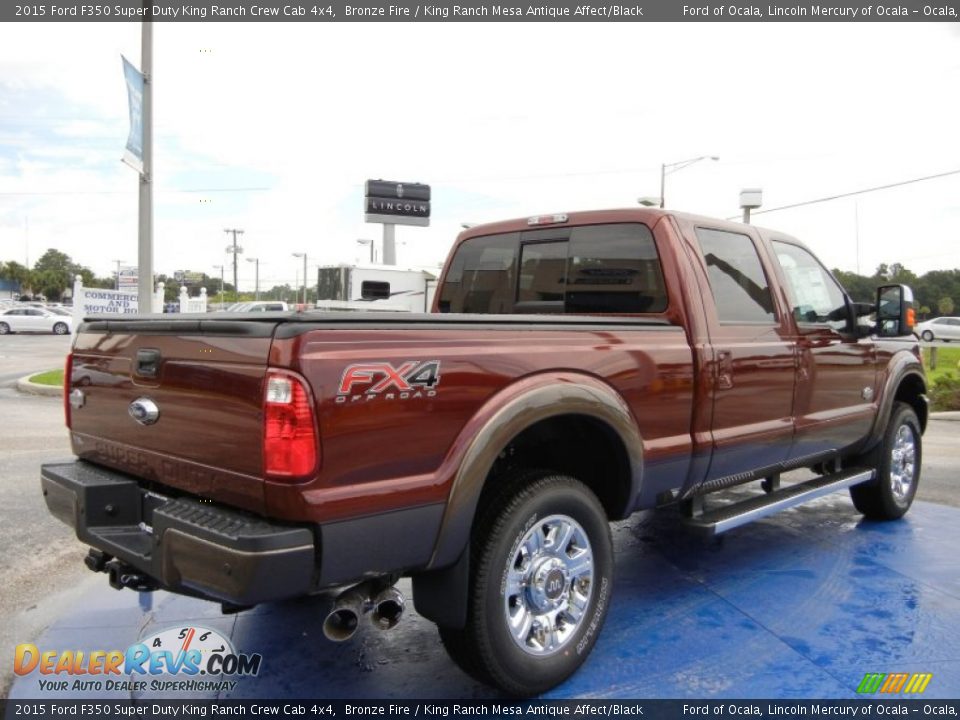 Bronze Fire 2015 Ford F350 Super Duty King Ranch Crew Cab 4x4 Photo #3