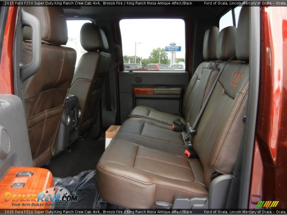 Rear Seat of 2015 Ford F350 Super Duty King Ranch Crew Cab 4x4 Photo #7