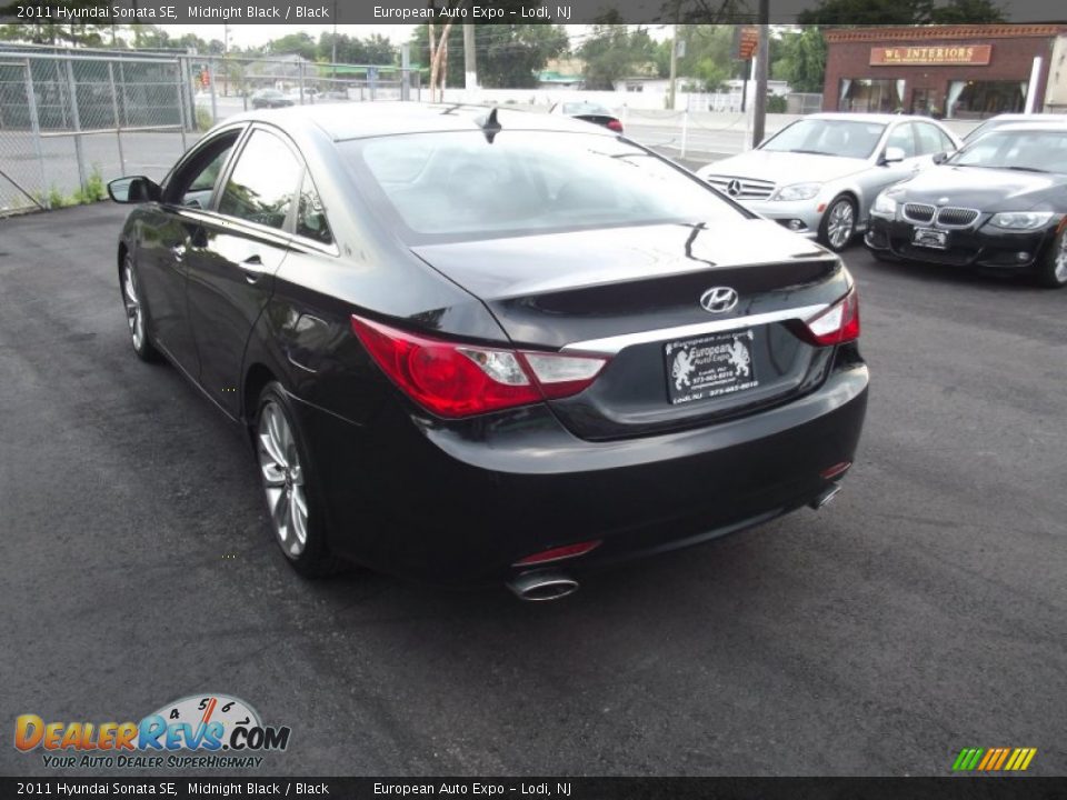 2011 Hyundai Sonata SE Midnight Black / Black Photo #2