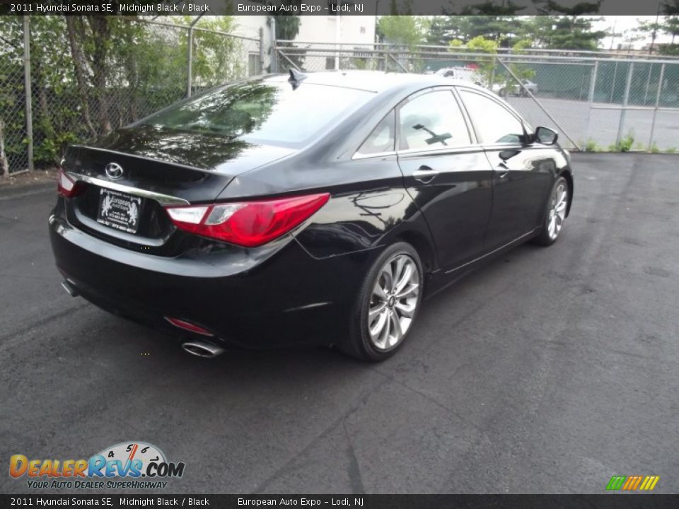 2011 Hyundai Sonata SE Midnight Black / Black Photo #3