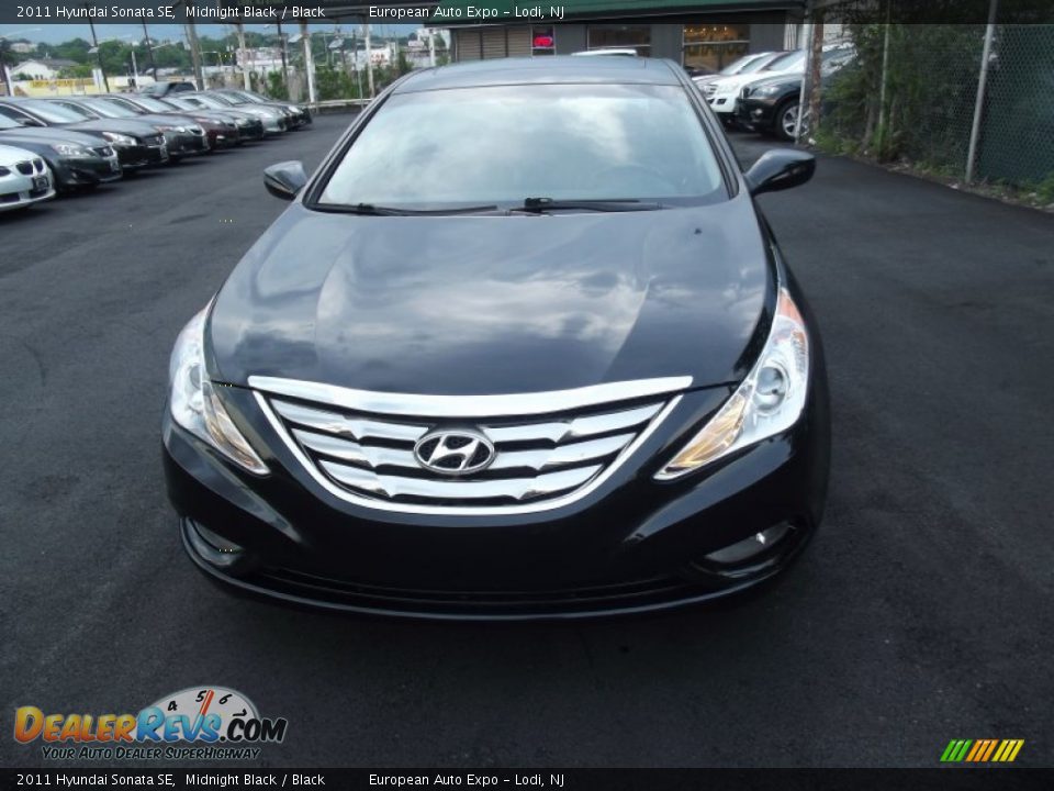 2011 Hyundai Sonata SE Midnight Black / Black Photo #7