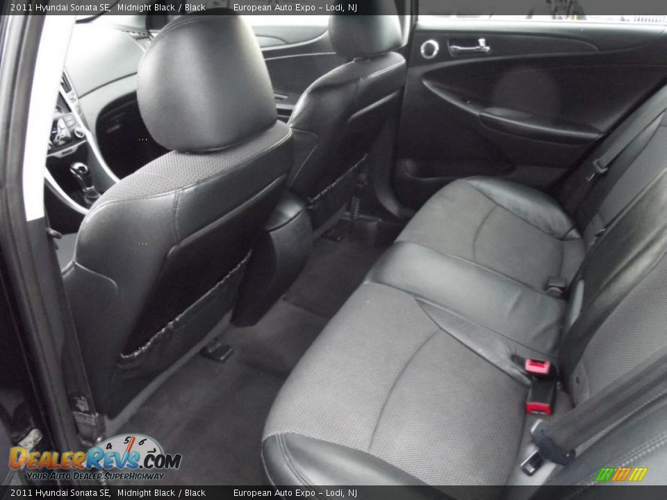 2011 Hyundai Sonata SE Midnight Black / Black Photo #10