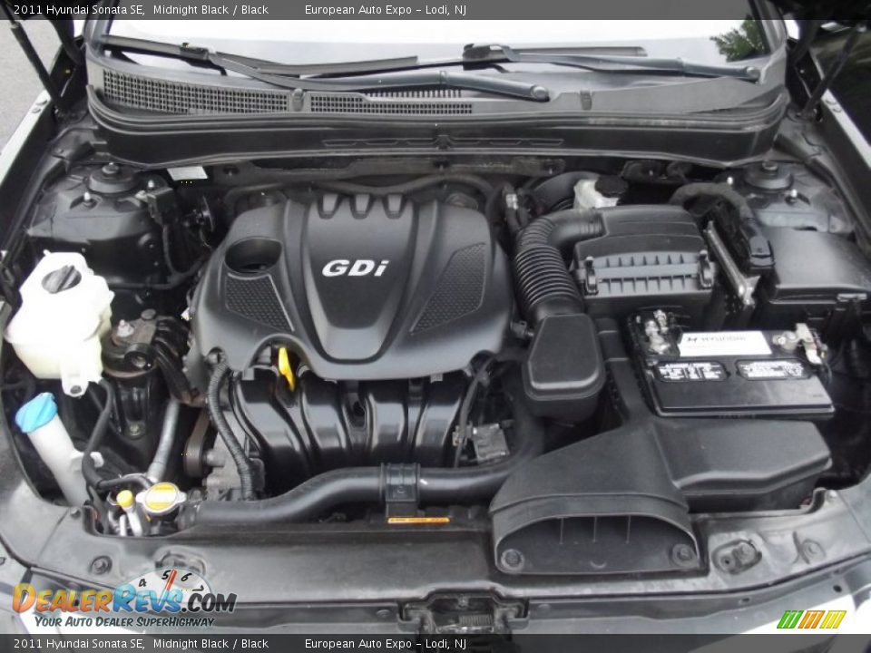 2011 Hyundai Sonata SE Midnight Black / Black Photo #20