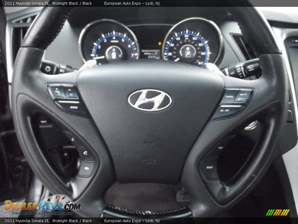 2011 Hyundai Sonata SE Midnight Black / Black Photo #21