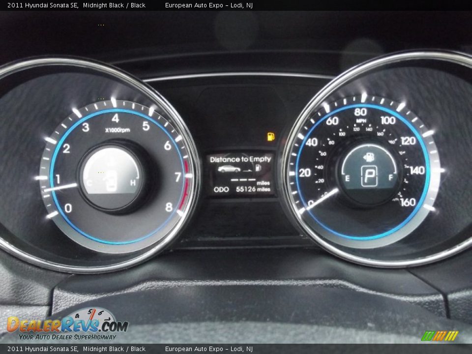 2011 Hyundai Sonata SE Midnight Black / Black Photo #22
