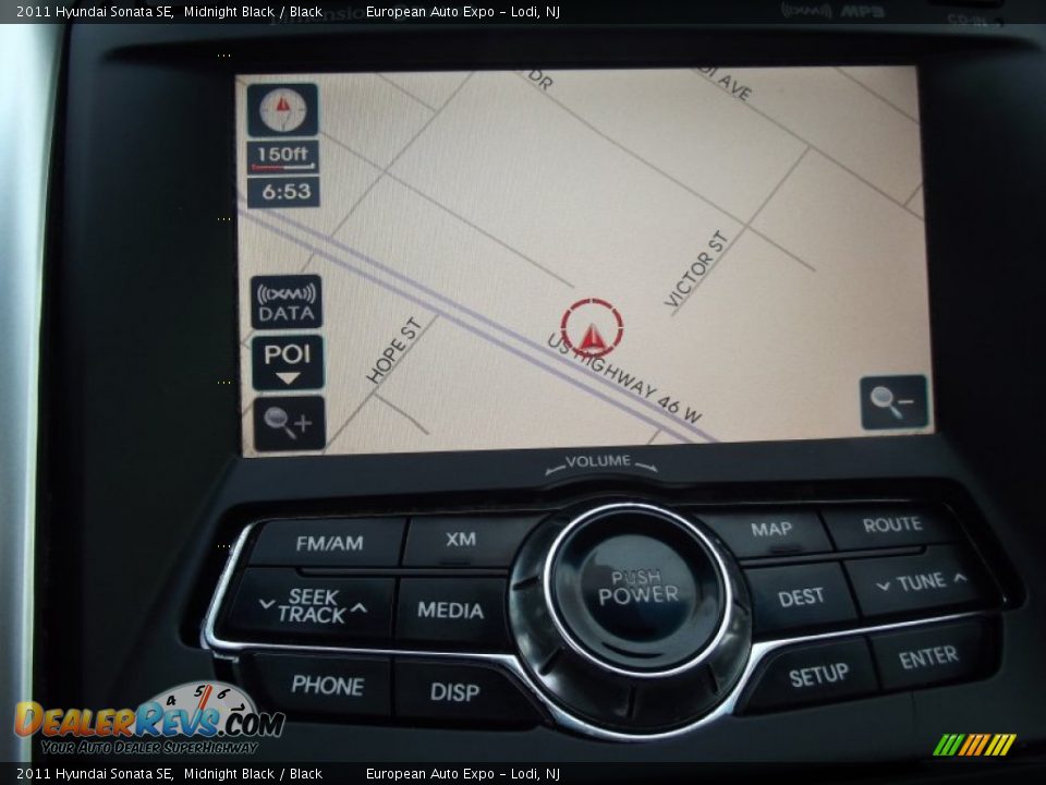 2011 Hyundai Sonata SE Midnight Black / Black Photo #23