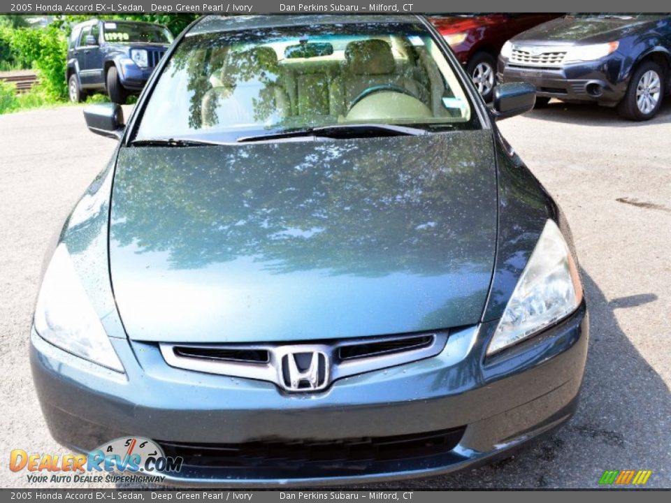 2005 Honda Accord EX-L Sedan Deep Green Pearl / Ivory Photo #2
