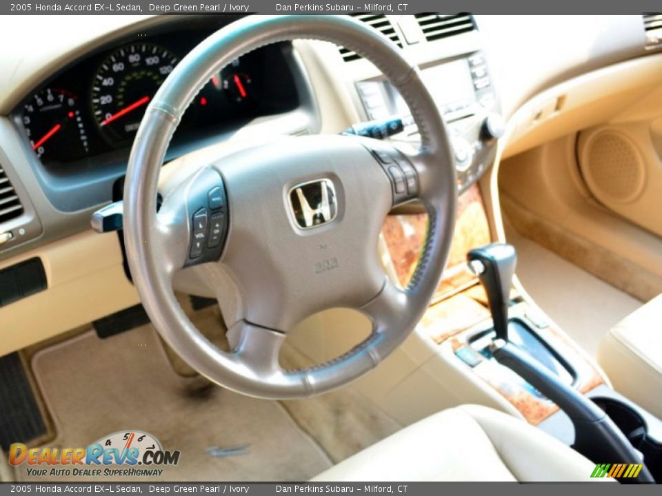 2005 Honda Accord EX-L Sedan Deep Green Pearl / Ivory Photo #5