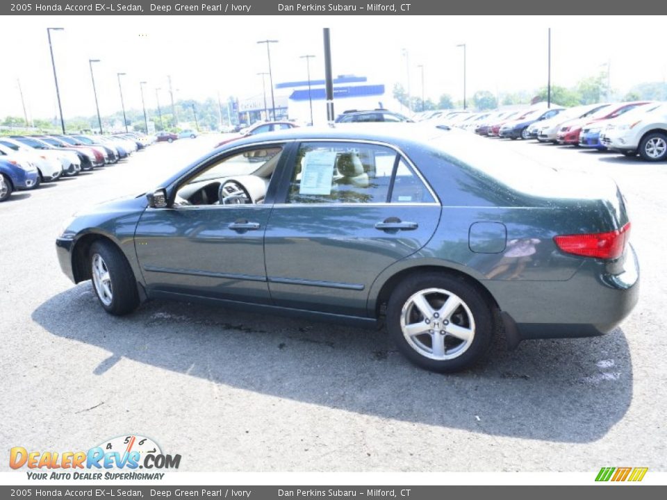 2005 Honda Accord EX-L Sedan Deep Green Pearl / Ivory Photo #10