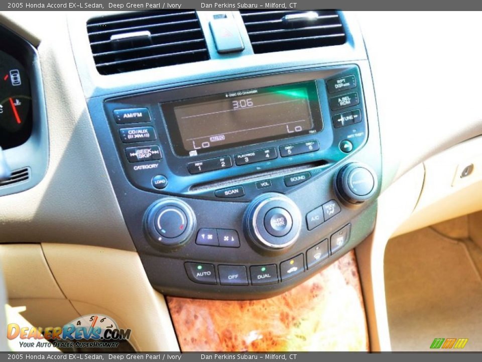 2005 Honda Accord EX-L Sedan Deep Green Pearl / Ivory Photo #11