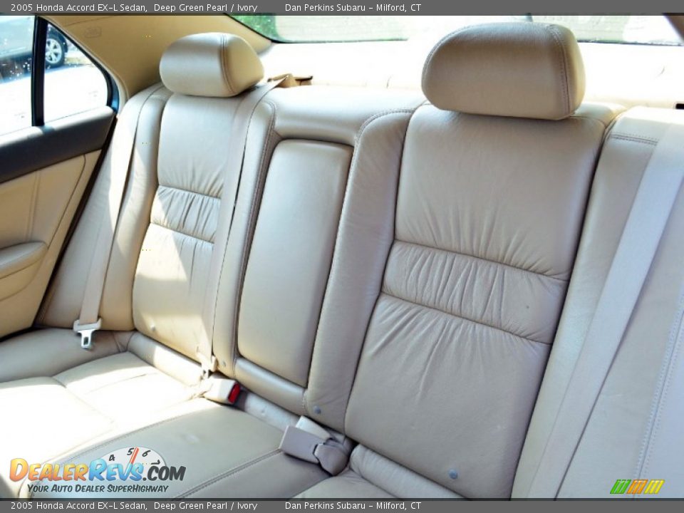 2005 Honda Accord EX-L Sedan Deep Green Pearl / Ivory Photo #12