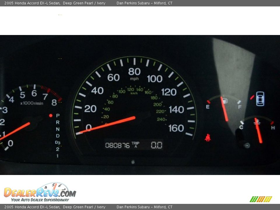 2005 Honda Accord EX-L Sedan Deep Green Pearl / Ivory Photo #15