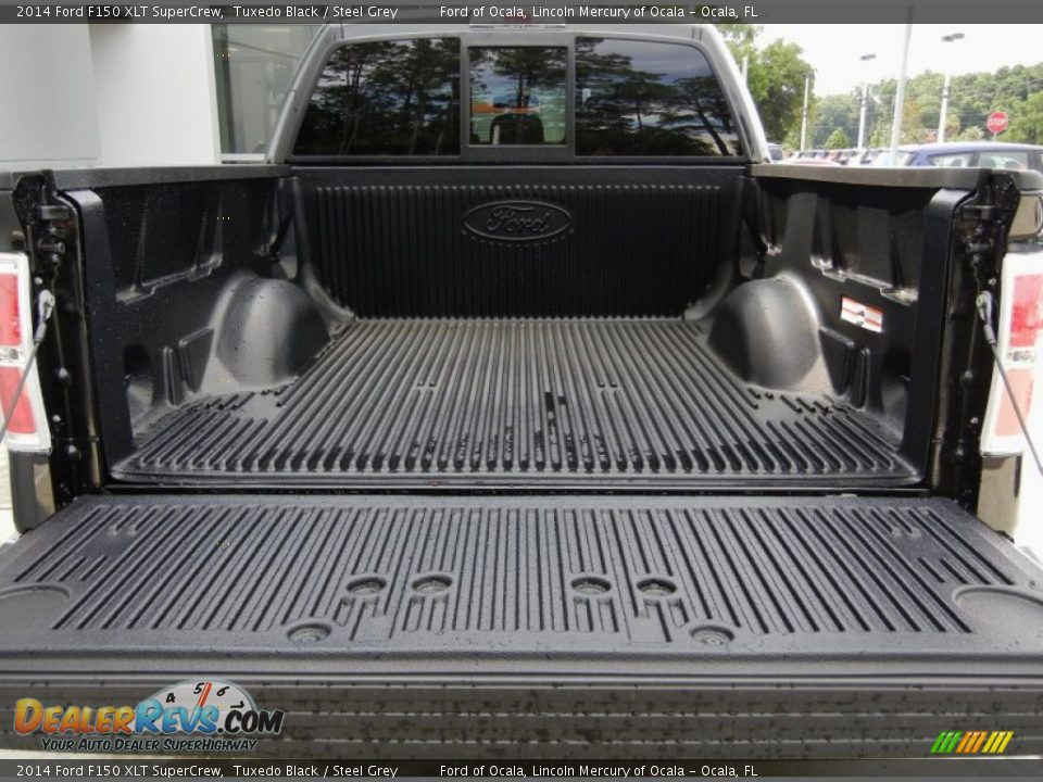 2014 Ford F150 XLT SuperCrew Tuxedo Black / Steel Grey Photo #4
