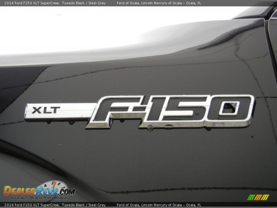 2014 Ford F150 XLT SuperCrew Tuxedo Black / Steel Grey Photo #5