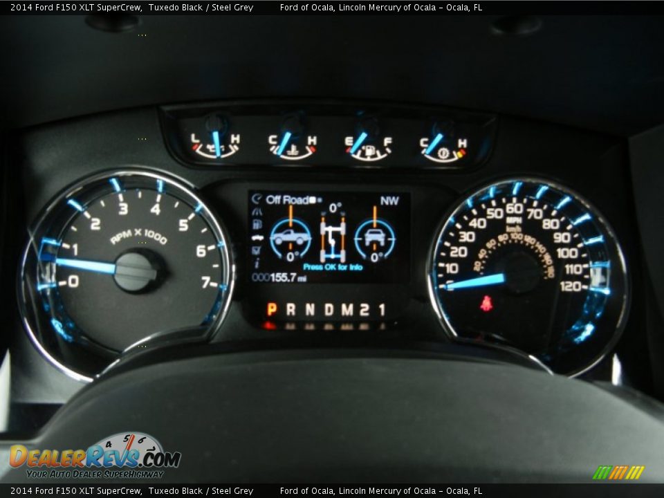 2014 Ford F150 XLT SuperCrew Tuxedo Black / Steel Grey Photo #9
