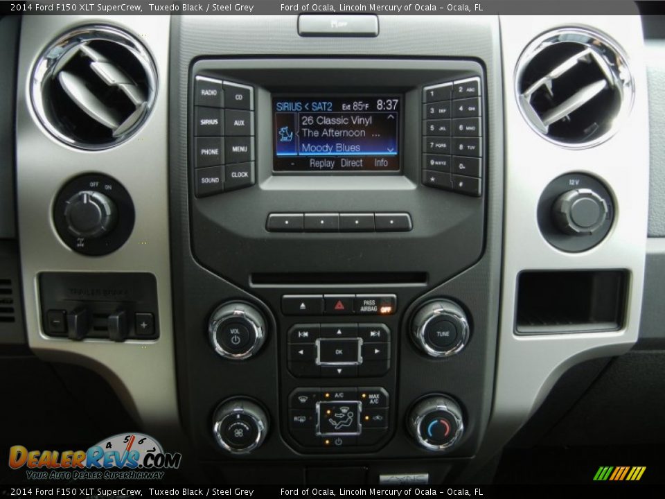 2014 Ford F150 XLT SuperCrew Tuxedo Black / Steel Grey Photo #10