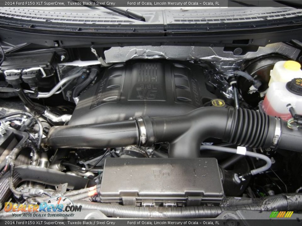2014 Ford F150 XLT SuperCrew Tuxedo Black / Steel Grey Photo #11