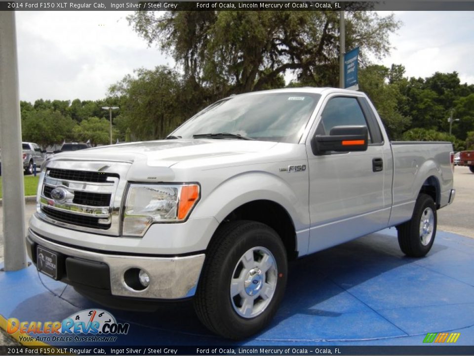 2014 Ford F150 XLT Regular Cab Ingot Silver / Steel Grey Photo #1