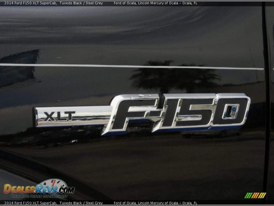 2014 Ford F150 XLT SuperCab Tuxedo Black / Steel Grey Photo #5