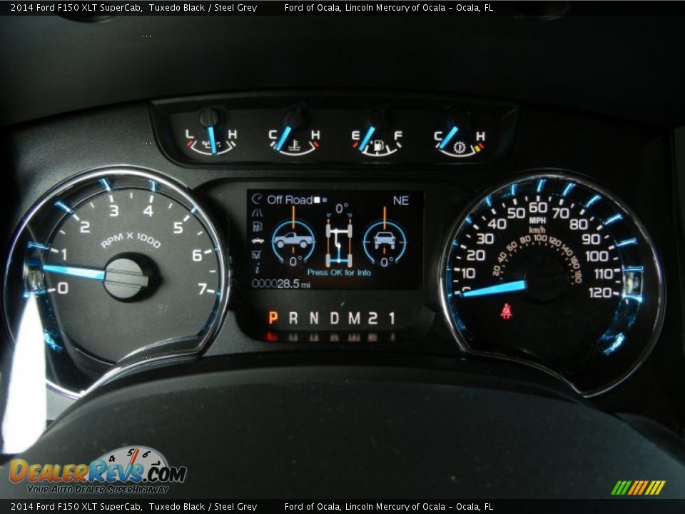 2014 Ford F150 XLT SuperCab Tuxedo Black / Steel Grey Photo #9