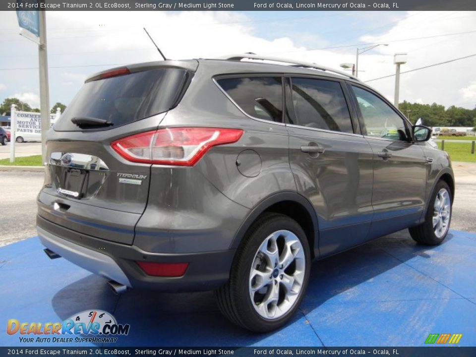 2014 Ford Escape Titanium 2.0L EcoBoost Sterling Gray / Medium Light Stone Photo #3