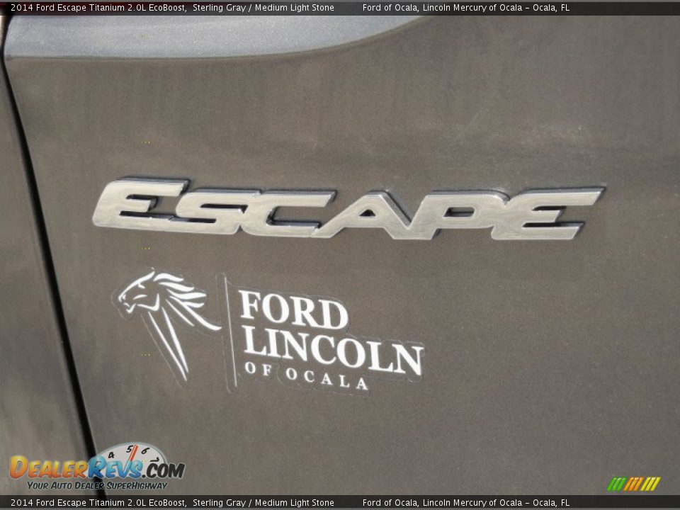 2014 Ford Escape Titanium 2.0L EcoBoost Sterling Gray / Medium Light Stone Photo #4