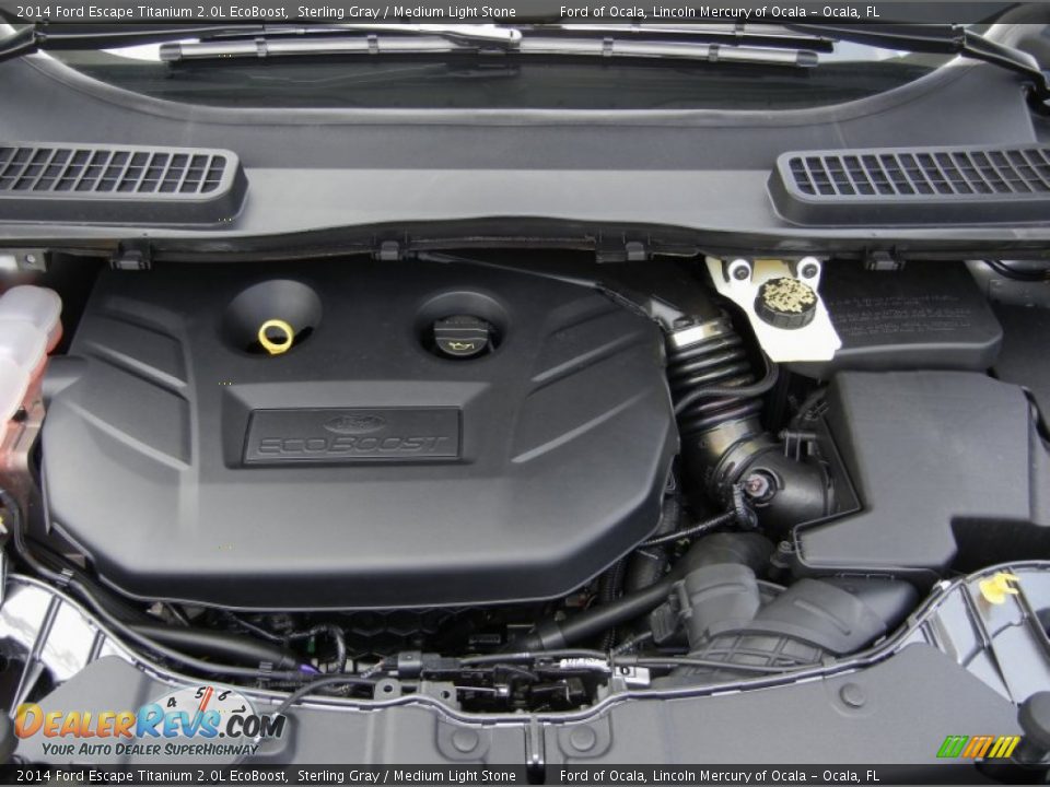 2014 Ford Escape Titanium 2.0L EcoBoost Sterling Gray / Medium Light Stone Photo #11
