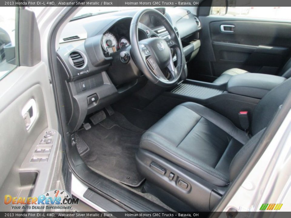 2013 Honda Pilot EX-L 4WD Alabaster Silver Metallic / Black Photo #5