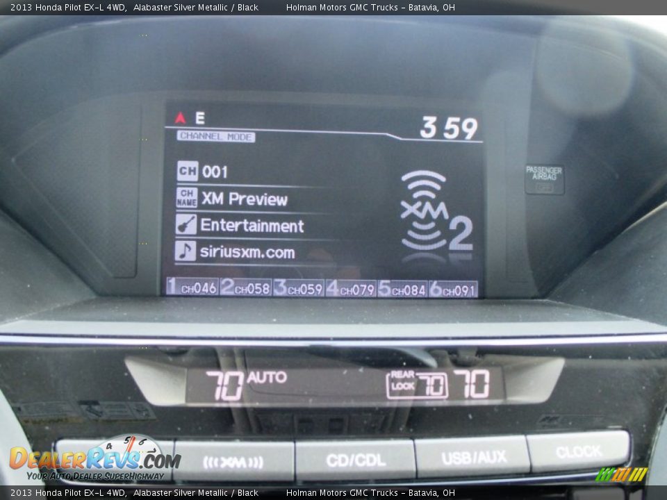 2013 Honda Pilot EX-L 4WD Alabaster Silver Metallic / Black Photo #8