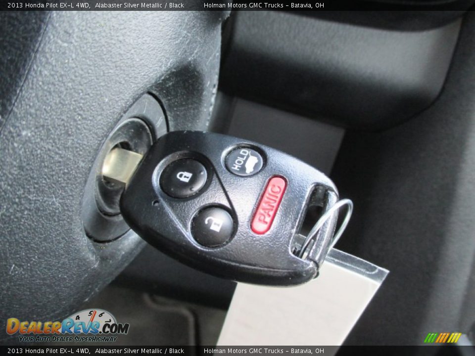 2013 Honda Pilot EX-L 4WD Alabaster Silver Metallic / Black Photo #12