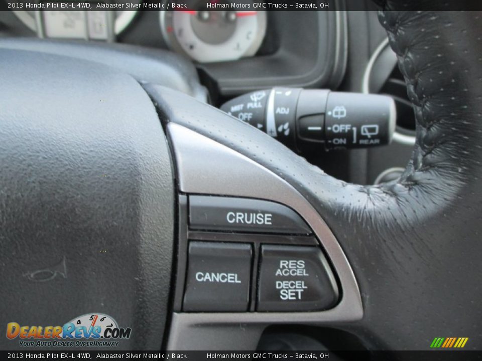2013 Honda Pilot EX-L 4WD Alabaster Silver Metallic / Black Photo #13