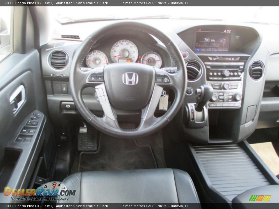 2013 Honda Pilot EX-L 4WD Alabaster Silver Metallic / Black Photo #20