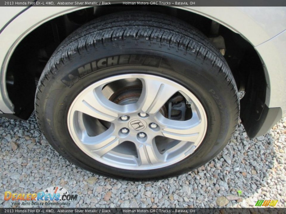 2013 Honda Pilot EX-L 4WD Alabaster Silver Metallic / Black Photo #23