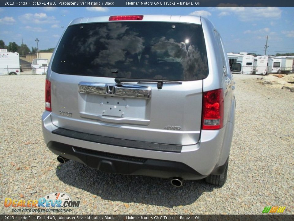 2013 Honda Pilot EX-L 4WD Alabaster Silver Metallic / Black Photo #31