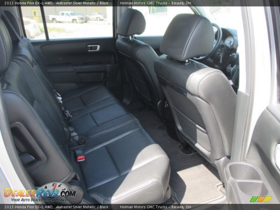 2013 Honda Pilot EX-L 4WD Alabaster Silver Metallic / Black Photo #32