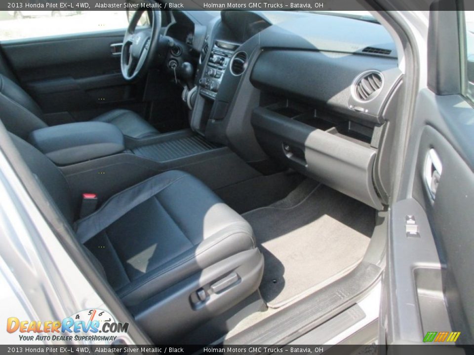 2013 Honda Pilot EX-L 4WD Alabaster Silver Metallic / Black Photo #33