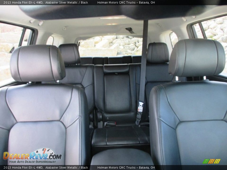 2013 Honda Pilot EX-L 4WD Alabaster Silver Metallic / Black Photo #35