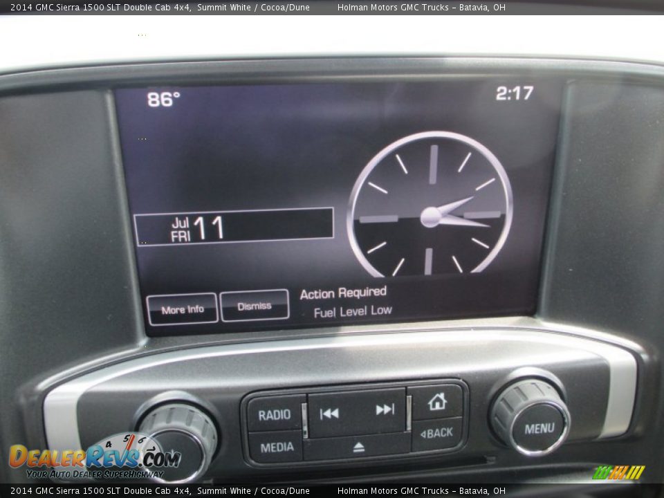 2014 GMC Sierra 1500 SLT Double Cab 4x4 Summit White / Cocoa/Dune Photo #9
