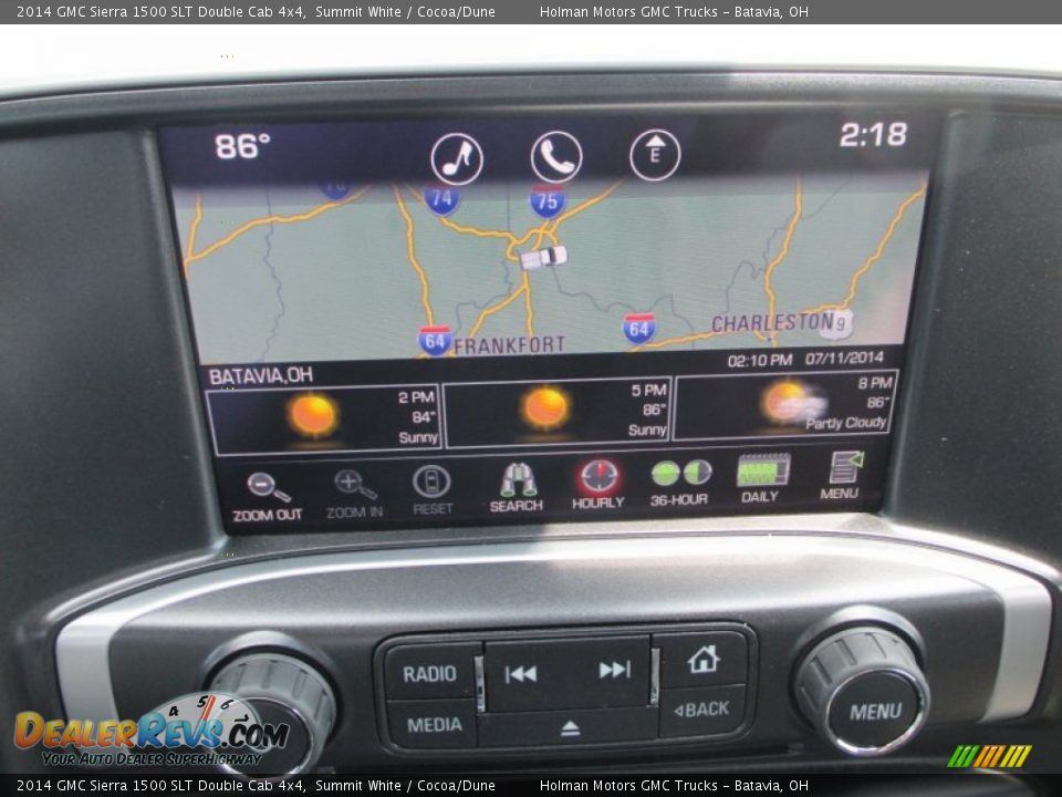 Navigation of 2014 GMC Sierra 1500 SLT Double Cab 4x4 Photo #12